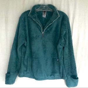 North Face fleece pull over jacket
